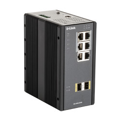 D-Link DIS-300G-8PSW Industrial Gigabit Manažérsky PoE Switch with SFP slots