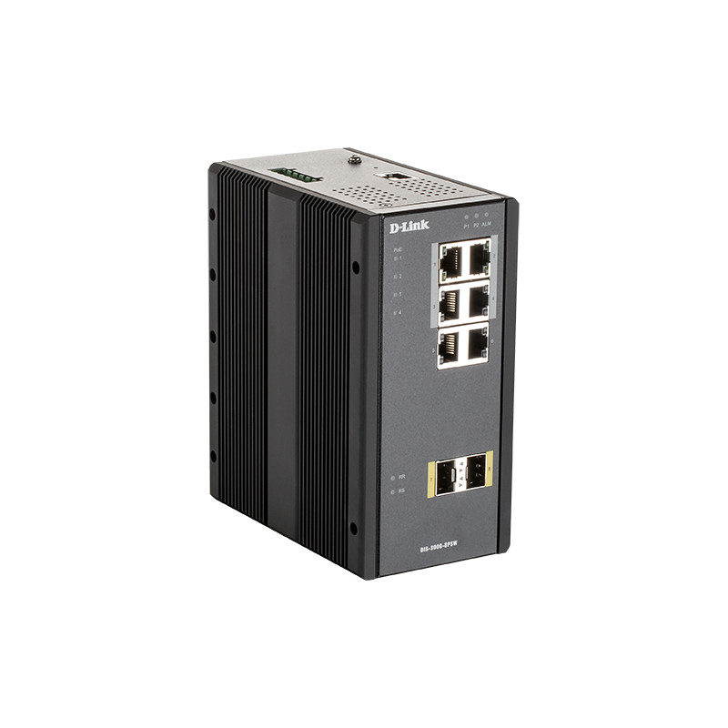 D-Link DIS-300G-8PSW Industrial Gigabit Manažérsky PoE Switch with SFP slots