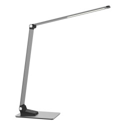 FELLOWES - Platinet PDL509 stolná LED lampa 10W, stmievateľná, dotykové ovládanie, USB port, ALU