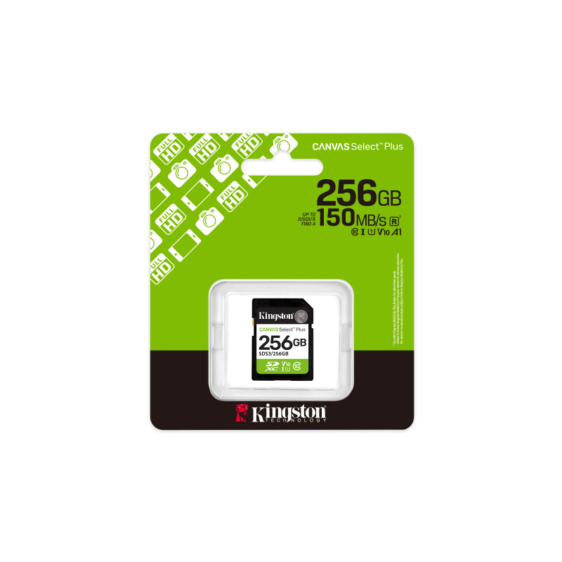 Kingston Canvas Select Plus/SDXC/256GB/UHS-I U1 / Class 10