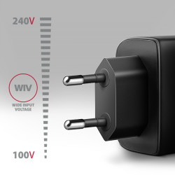 AXAGON ACU-PQ45 GaN nabíjačka do siete 45W, 2x port (USB-A + USB-C), PD3.0/PPS/QC4+/SFC 2.0/AFC/Apple