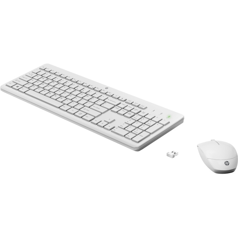 HP 230 klávesnica a myš/bezdrôtová/white CZ/SK