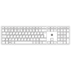 HP 230 klávesnica a myš/bezdrôtová/white CZ/SK