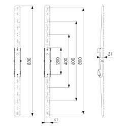 VOGELS - Vogel´s Svislé ramená Connect-it PFS 3208