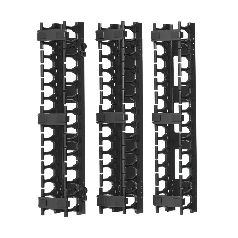 EATON - Kabelový manažér vertikálny SmartRack 3 (7.62cm), káblový kanál s výrezmi pre káble