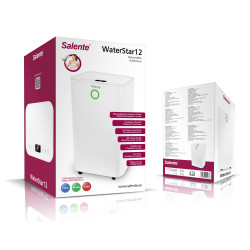 Salente WaterStar12, odvlhčovač vzduchu, 12l/deň, biely