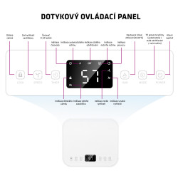 Salente WaterStar12, odvlhčovač vzduchu, 12l/deň, biely