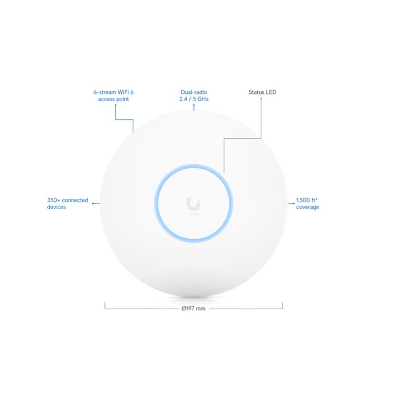 Ubiquiti U6-PRO - Prístupový bod UniFi 6 Pro