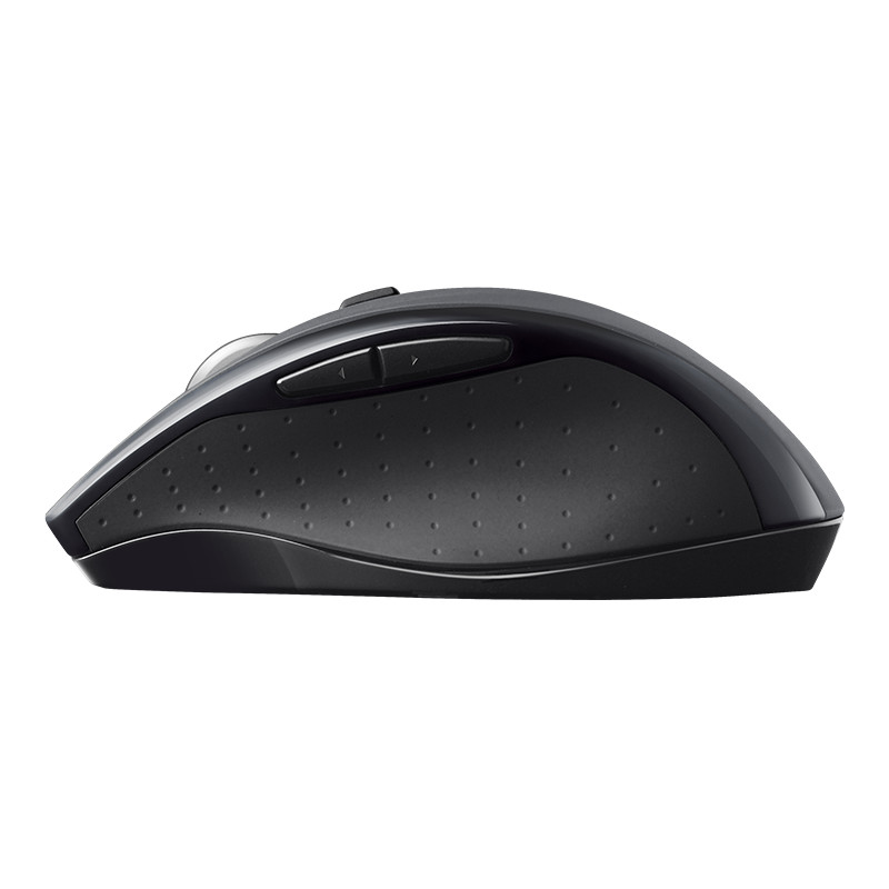 Logitech M705/Ergonomická/Optická/Pre pravákov/Bezdrôtová USB/Strieborná