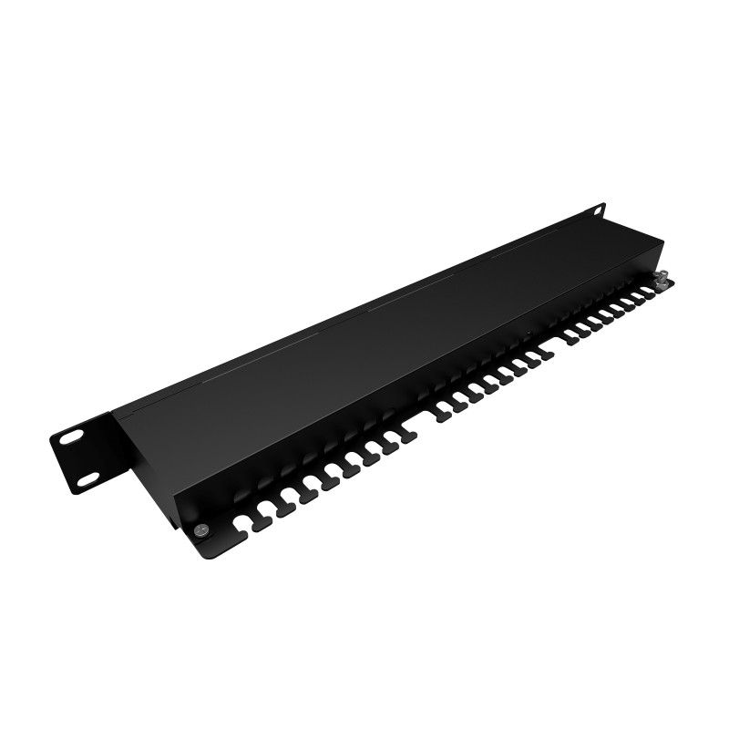 19'' patch panel Solarix 24 x RJ45 CAT5E STP 1U SX24-5E-STP-BK-N