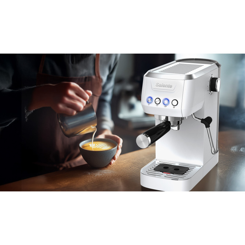 Salente Coffio, pákový kávovar, biely