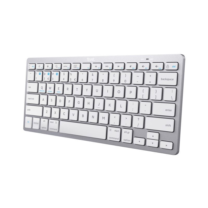 TRUST/Bezdrôtová Bluetooth/ CZ- SK layout/Strieborná