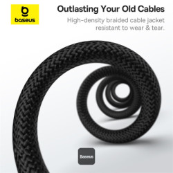 NONAME - Baseus dátový magnetický kábel Tungsten Gold USB-C/USB-C 1m 100W černý