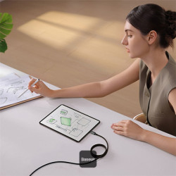 NONAME - Baseus dátový magnetický kábel Tungsten Gold USB-C/USB-C 1m 100W černý