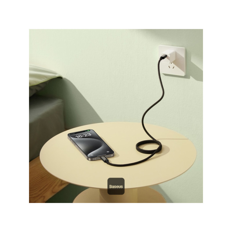NONAME - Baseus dátový magnetický kábel Tungsten Gold USB-C/USB-C 1m 100W černý