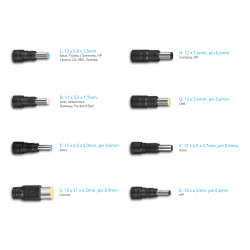 AVACOM QuickTIP 250W - univerzálny adaptér pre notebooky + 8 konektorov