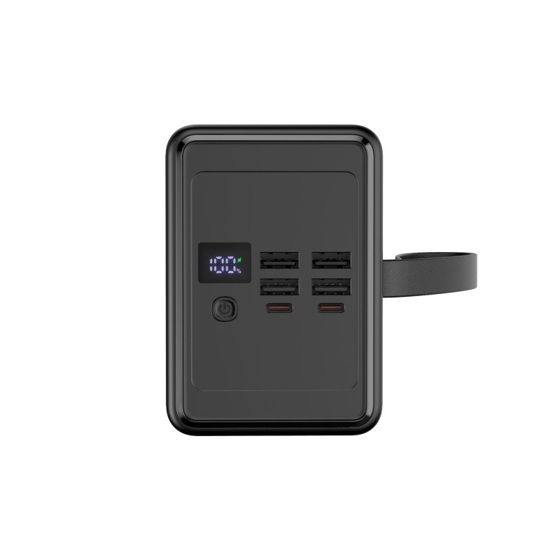 FELLOWES - Platinet Powerbanka 80000 mAh 65W Power Delivery, 2xUSB-C, 4xUSB-A, kábel USB-C 1m, čierna