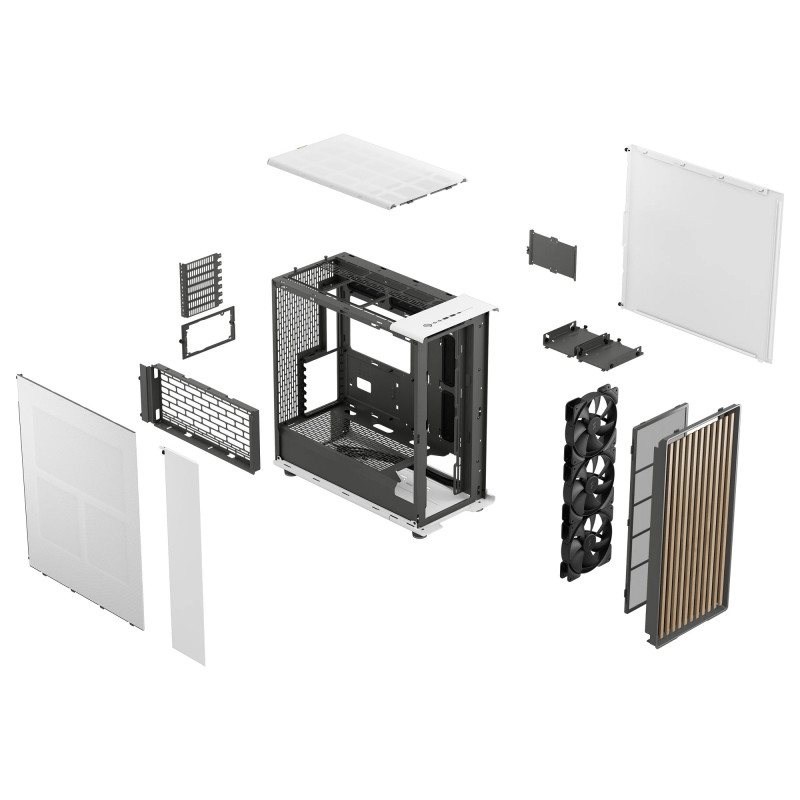 FRACTAL DESIGN - Fractal North XL/Midi Tower/Biela