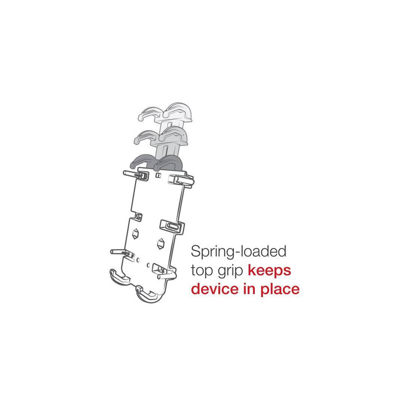 NONAME - UNPKD RAM QUICK-GRIP XL PHONE HOLDER FOR LARGER DEVICES WITH SHORT ARM AND U-BOLT