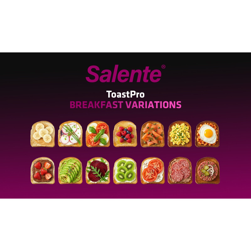 Salente ToastPro, topinkovač, nerez, čierny