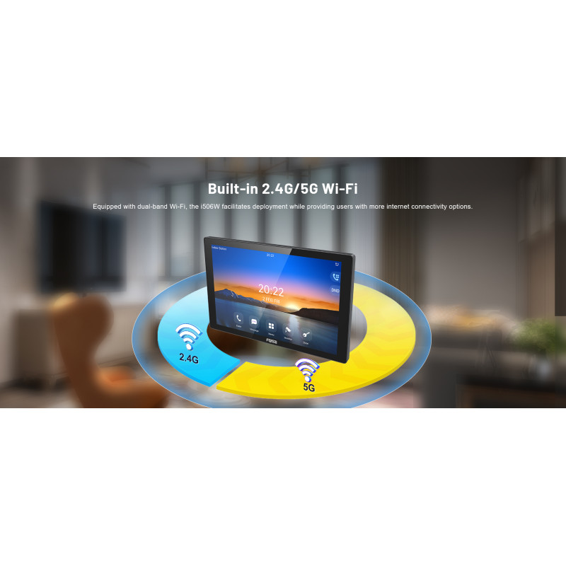 GRANDSTREAM - Fanvil i506W SIP vnútorná dotyková stanica, 10,1'', Wi-Fi, PoE, 1080p