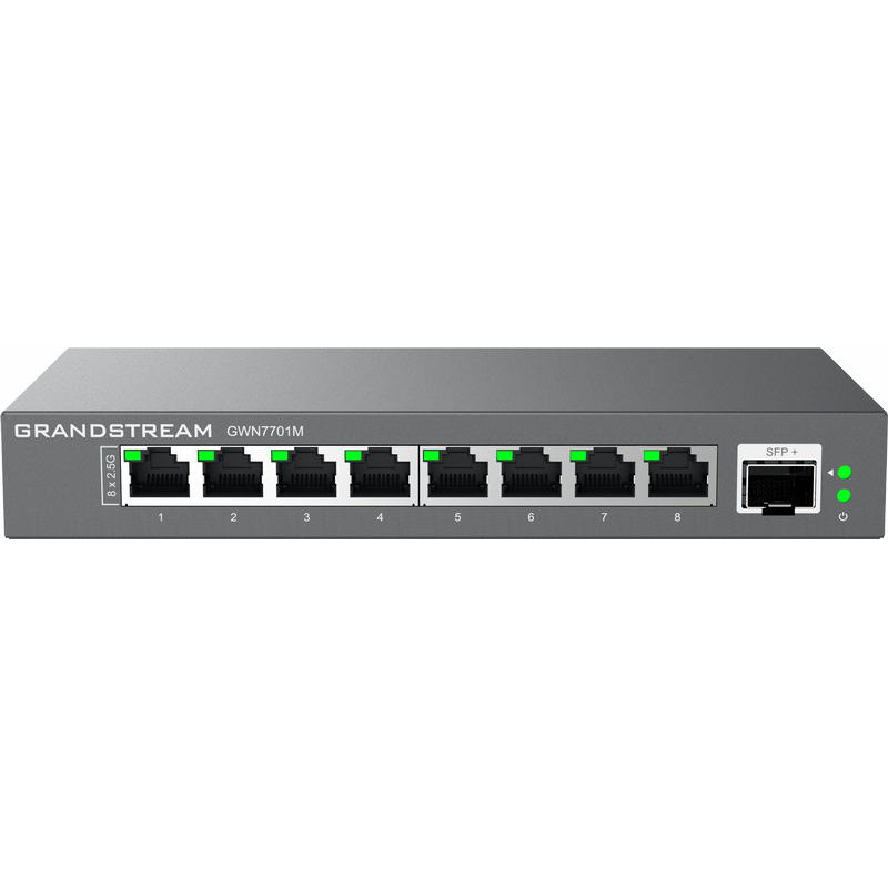 Grandstream GWN7701M Unmanaged Network Switch 8x2,5Gb portov / 1 SFP+