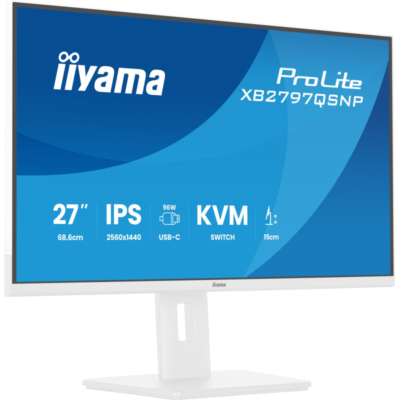 iiyama ProLite/XB2797QSNP-W1/27''/IPS/QHD/75Hz/1ms/Biela/5R