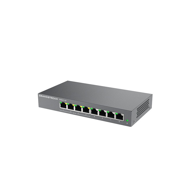 Grandstream GWN7711P Layer 2 Lite managed switch, 8 portov, 4x PoE/PoE+