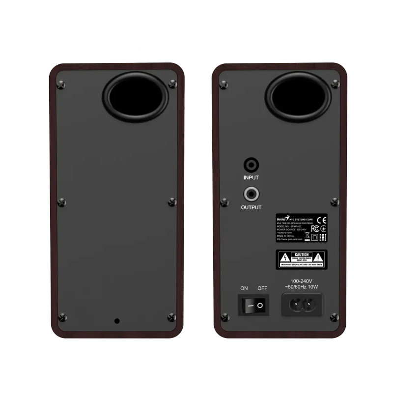 GENIUS SP-HF400 reproduktory, tmavé drevo