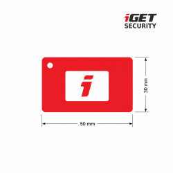 iGET SECURITY MP22 - RFID karta k klávesnici MP13 pre alarm M6-4G, minimálne rozmery