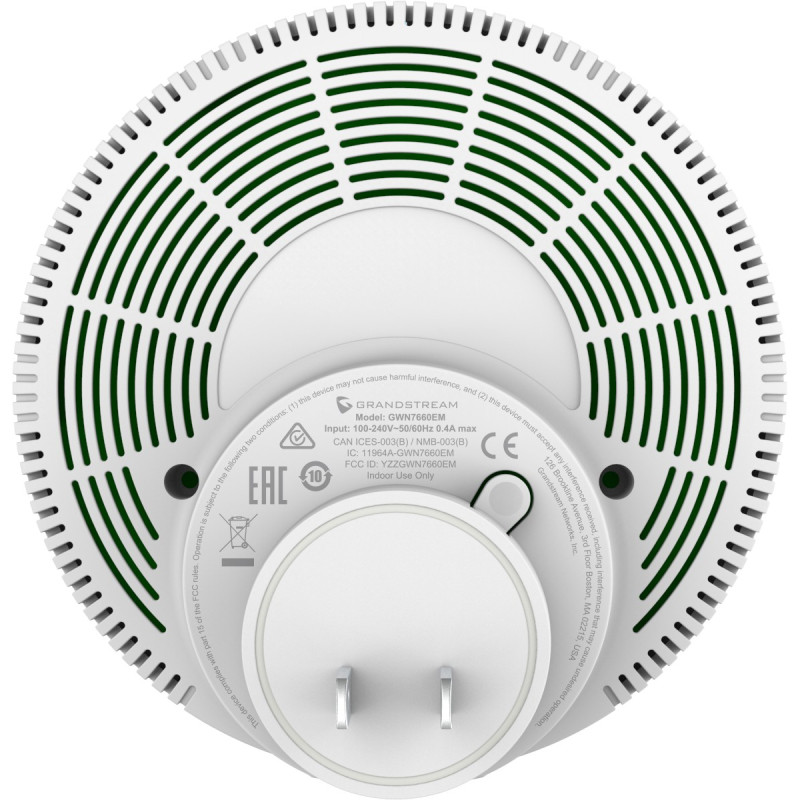Grandstream GWN7660EM Wi-Fi 6 Extender a AP, MU-MIMO, MESH, captive portál, 16 SSID, QoS, VLAN