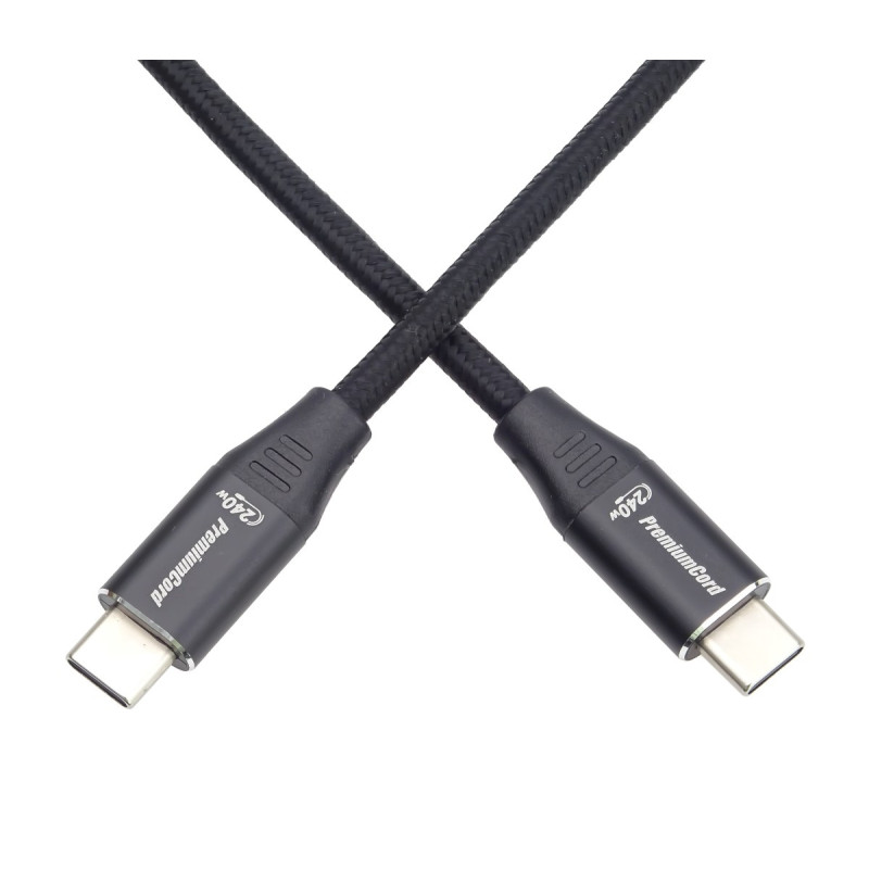 PremiumCord Kabel USB-C M/M, 240 W 480 MBps, 0,5 m