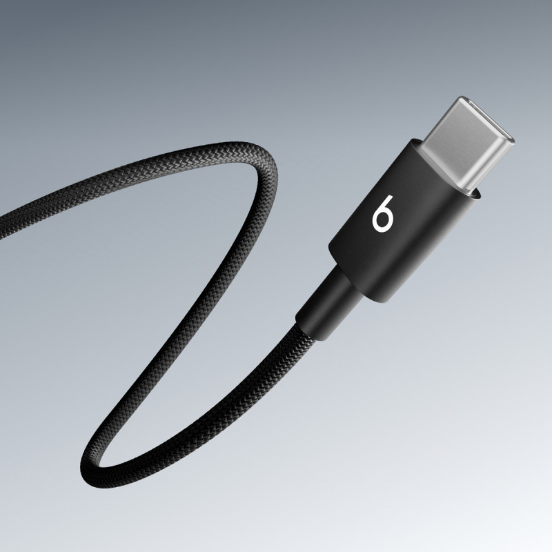 APPLE - Beats 240W USB-C/USB-C Braided Cable (3m) - Black