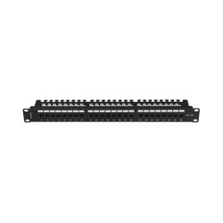 LANBERG PATCH PANEL 24 PORTOV 1U 19'' CAT.5E UTP S POLICIOU ČIERNY