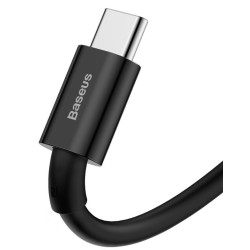 NONAME - Baseus dátový kábel Superior USB-C 1m 6A 66W černý