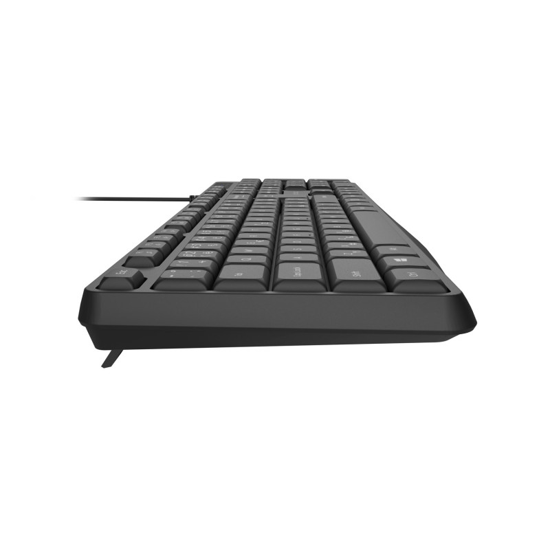 Natec klávesnica Nautilus 2/Drôtová USB/ CZ- SK layout/Čierna