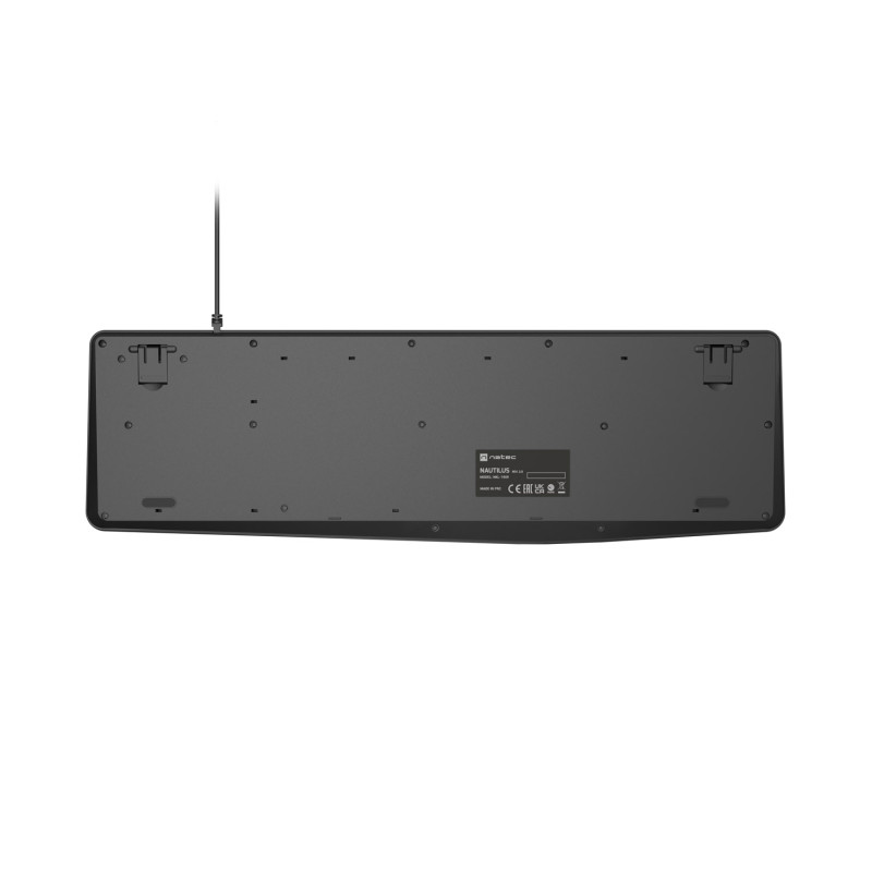 Natec klávesnica Nautilus 2/Drôtová USB/ CZ- SK layout/Čierna