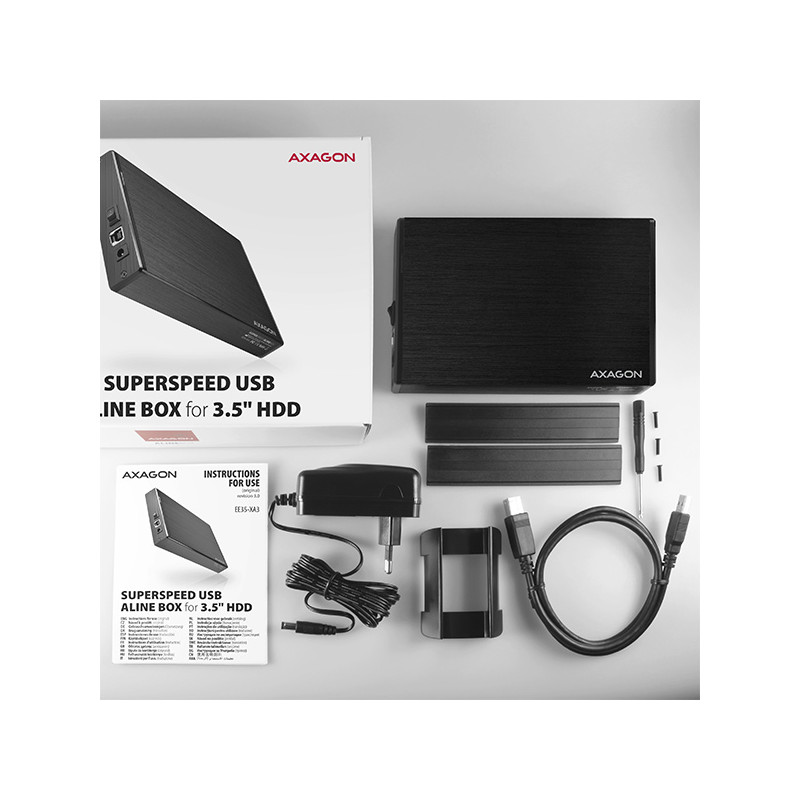 AXAGON EE35-XA3, USB 3.2 Gen 1 - SATA, 3.5'' externý ALINE box