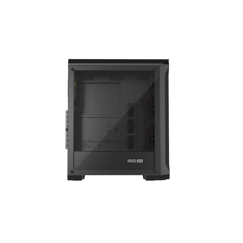 Počítačová skriňa Genesis IRID 505 ARGB V2/Midi Tower/Transpar./Čierna