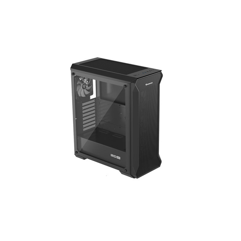 Počítačová skriňa Genesis IRID 505 ARGB V2/Midi Tower/Transpar./Čierna