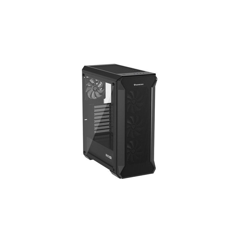 Počítačová skriňa Genesis IRID 505 ARGB V2/Midi Tower/Transpar./Čierna