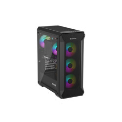 Počítačová skriňa Genesis IRID 505 ARGB V2/Midi Tower/Transpar./Čierna
