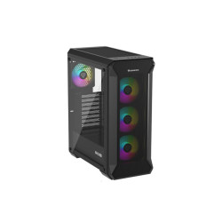 Počítačová skriňa Genesis IRID 505 ARGB V2/Midi Tower/Transpar./Čierna