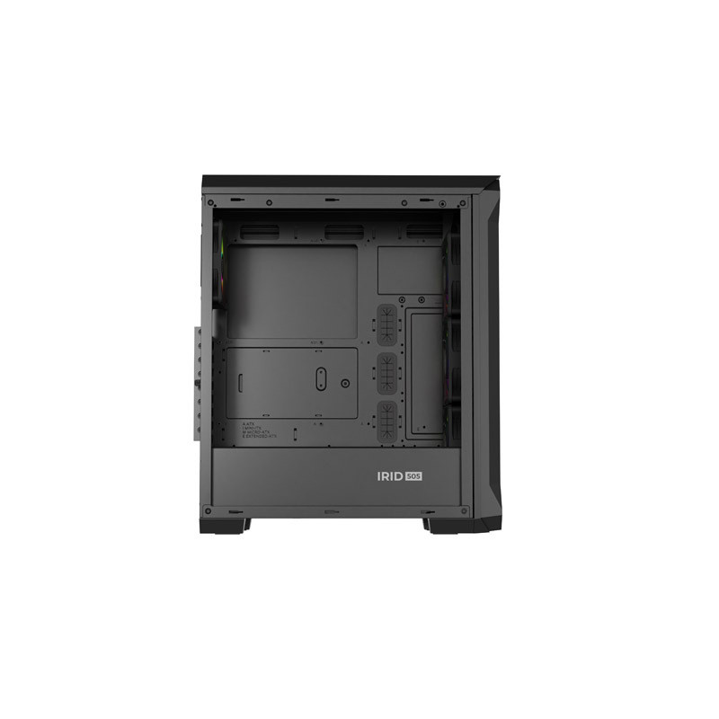 Počítačová skriňa Genesis IRID 505 ARGB V2/Midi Tower/Transpar./Čierna