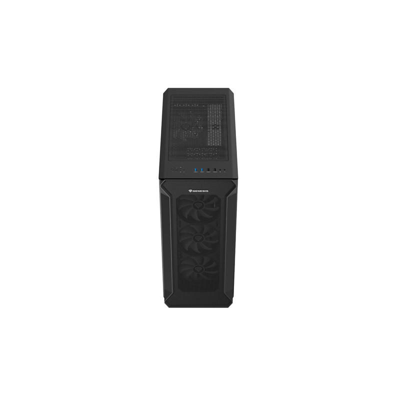 Počítačová skriňa Genesis IRID 505 ARGB V2/Midi Tower/Transpar./Čierna