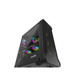 Počítačová skriňa Genesis IRID 505 ARGB V2/Midi Tower/Transpar./Čierna