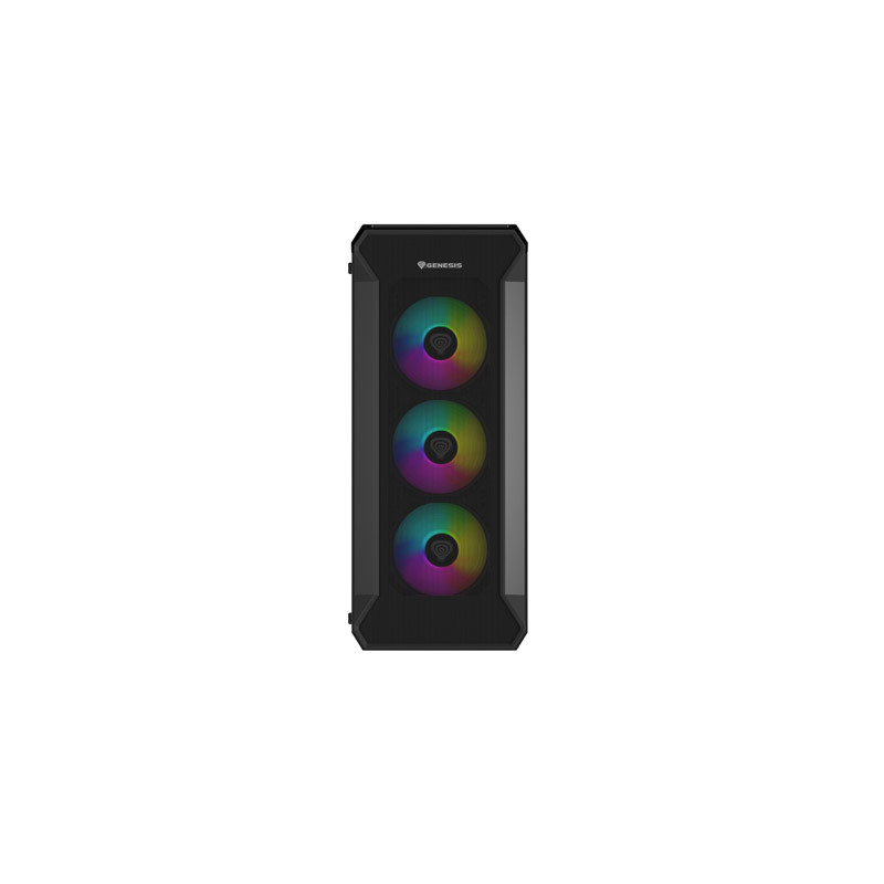 Počítačová skriňa Genesis IRID 505 ARGB V2/Midi Tower/Transpar./Čierna