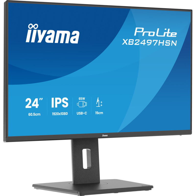 iiyama ProLite/XB2497HSN-B1/23,8''/IPS/FHD/120Hz/1ms/Čierna/5R