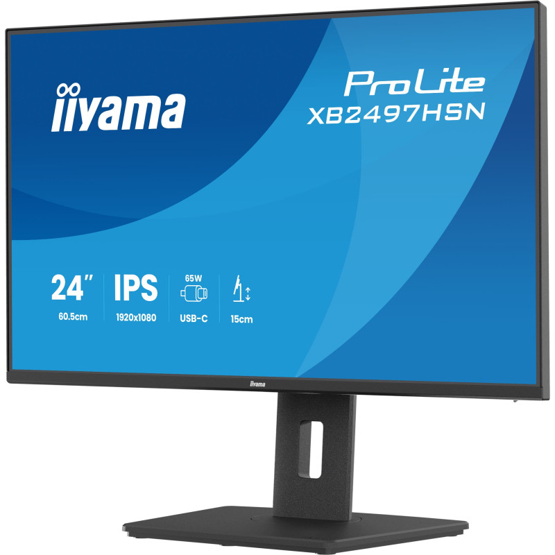 iiyama ProLite/XB2497HSN-B1/23,8''/IPS/FHD/120Hz/1ms/Čierna/5R