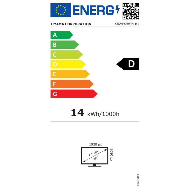 iiyama ProLite/XB2497HSN-B1/23,8''/IPS/FHD/120Hz/1ms/Čierna/5R